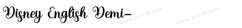 Disney English Demi字体转换